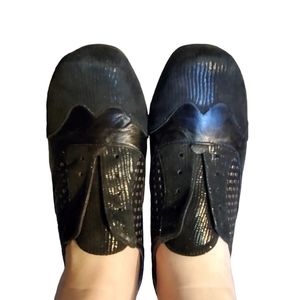 Vaneli pinstripe sparkly wedges